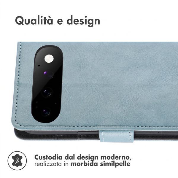 imoshion Cover a libro di Lusso Google Pixel 11 - Azzurro