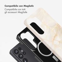 Selencia Cover posteriore Vivid con MagSafe Samsung Galaxy S26 Ultra - Golden Beige Marble