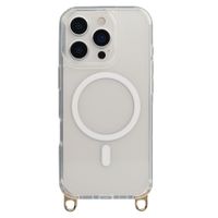 Selencia Cover posteriore Rivièra MagSafe con gancini rimovibili Apple iPhone 16 Pro - Trasparente