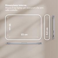 Selencia Cover Teddy per laptop 13-14 pollici - Laptopsleeve - Sand