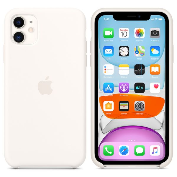Apple Cover in Silicone Apple iPhone 11 - White