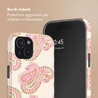 Selencia Cover posteriore Vivid con MagSafe Apple iPhone 15 - Paisley Blush