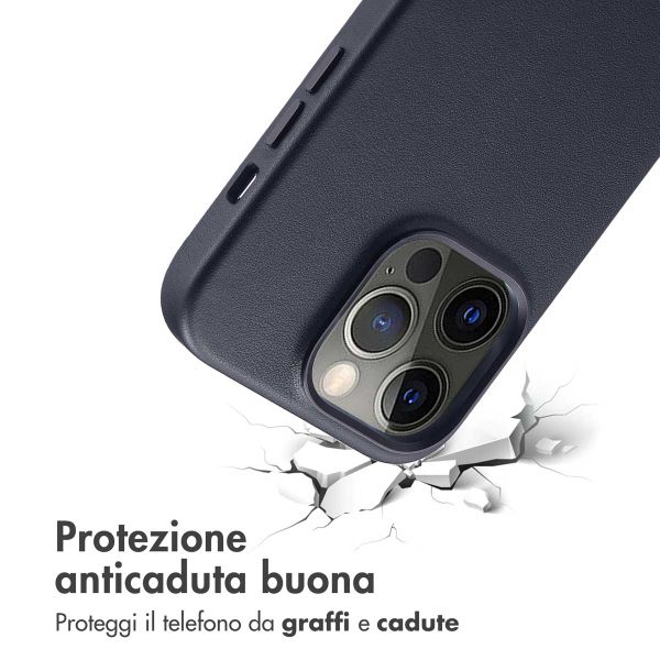 Accezz Cover in Pelle con MagSafe Apple iPhone 14 Pro - Onyx Black
