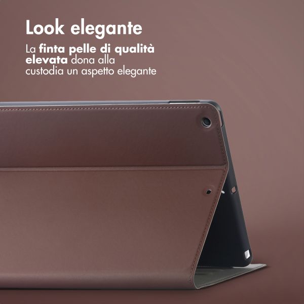 Accezz Cover Tablet Classica Apple iPad 9 (2021) 10.2 pollici / iPad 8 (2020) 10.2 pollici / iPad 7 (2019) 10.2 pollici - Marrone