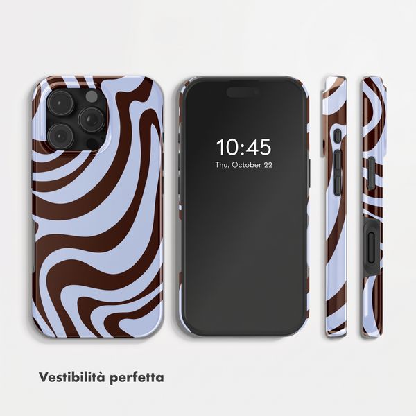 Selencia Cover Posteriore Vivid Apple iPhone 16 Pro Max - Dream Swirl Chocolate