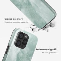Selencia Cover posteriore Vivid con MagSafe Apple iPhone 15 Pro - Marble Grayed Jade