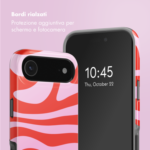 Selencia Cover posteriore Vivid con MagSafe Apple iPhone Air - Dream Swirl Pink