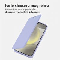 imoshion Bookcase trasparente con MagSafe Samsung Galaxy S25 / S24 - Lilla