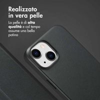 Accezz Cover in pelle 2 in 1 con MagSafe Apple iPhone 14 - Onyx Black