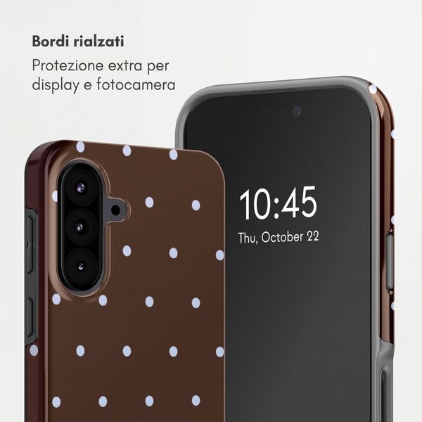 Selencia Cover Posteriore Vivid Samsung Galaxy A57 (5G) - Happy Dots Chocolate