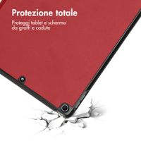 imoshion Cover a libro Trifold Apple iPad 9 (2021) 10.2 pollici / iPad 8 (2020) 10.2 pollici / iPad 7 (2019) 10.2 pollici - Rosso