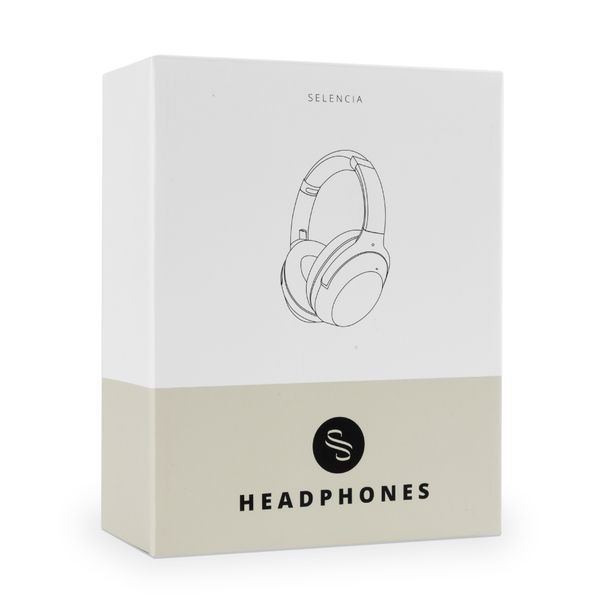 Selencia Cuffie wireless Urban Play - Cancellazione attiva del rumore - Con cover - Midnight Black
