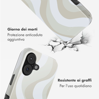 Selencia Cover posteriore Vivid con MagSafe Apple iPhone 17 - Desert Waves Beige