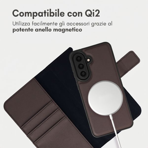 imoshion Cover a libro di lusso 2-in-1 rimovibile Samsung Galaxy A57 (5G) - Marrone