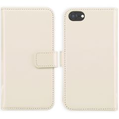 Selencia Cover a libro in vera pelle Apple iPhone SE (2022 / 2020) / 8 / 7 - Greige