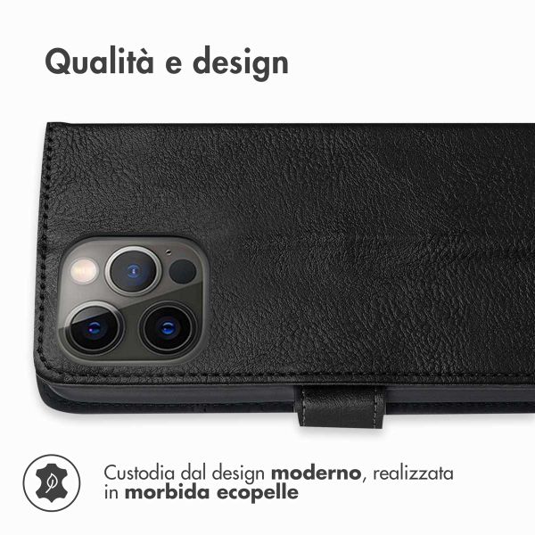 imoshion Cover a libro di Lusso Apple iPhone 13 Pro Max - Nero