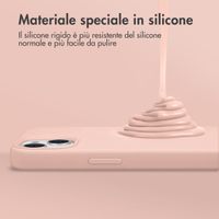 Accezz Cover in silicone liquido con MagSafe Apple iPhone 15 Plus - Rosa
