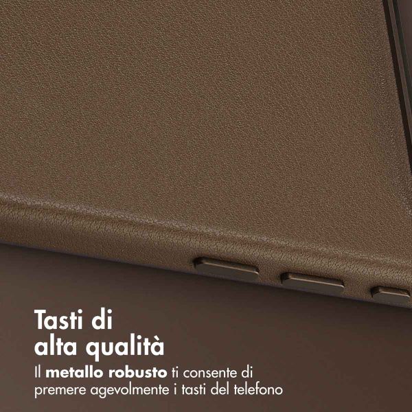 Accezz Cover in Pelle con MagSafe Apple iPhone Air - Marrone caffè