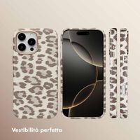 Selencia Cover Sabi Stampa pantera con MagSafe Apple iPhone 16 Pro Max - Soft Ivory