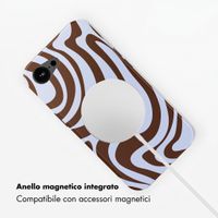 Selencia Cover posteriore Vivid con MagSafe Apple iPhone 17e / 16e - Dream Swirl Chocolate