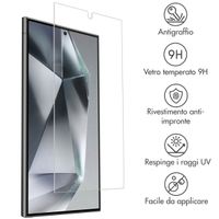 Accezz Vetro temperato, confezione da 2 Samsung Galaxy S24 Ultra
