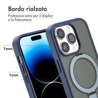 Accezz Cover con anello e supporto con MagSafe Apple iPhone 14 Pro - Blu