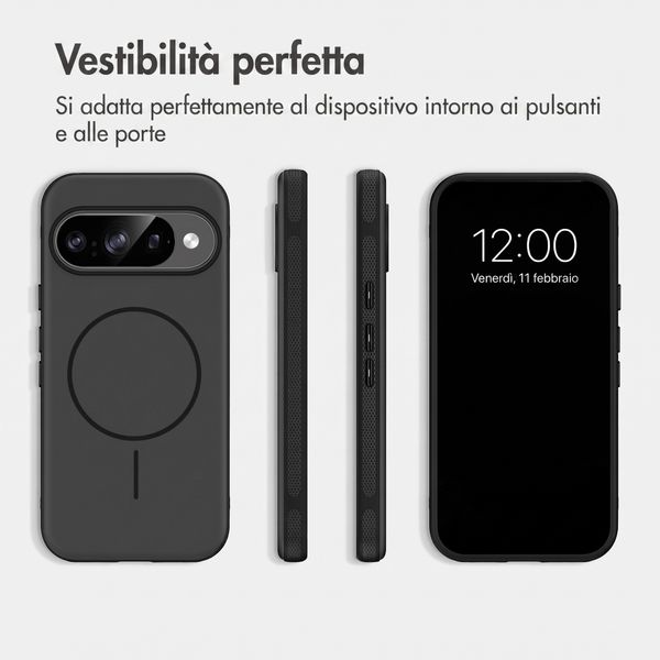 imoshion Cover posteriore Color con Thin MagSafe Ring Google Pixel 9 / 9 Pro - Nero