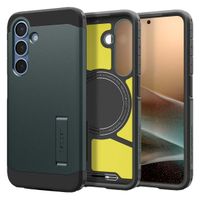 Spigen Cover Posteriore Corazzata Tough con MagSafe Samsung Galaxy S25 Plus - Abyss Green