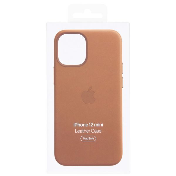 Apple Cover in Pelle MagSafe  iPhone 12 Mini  - Saddle Brown