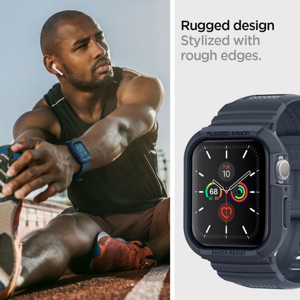 Spigen Cover Rugged Armor™ Pro Apple Watch 44 mm / 45 mm - Blu scuro