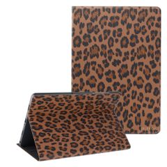 Selencia Libreria Sabi con stampa leopardata Samsung Galaxy Tab A11 Plus - Mocha Brown