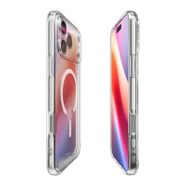 Spigen Cover Posteriore Ultra Ibrida con MagSafe Apple iPhone 17 Pro Max - Clear / White