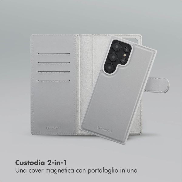 Selencia Libreria rimovibile Olyn con MagSafe Samsung Galaxy S24 Ultra - Grigio