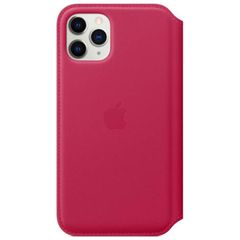 Apple Cover a libro in Pelle con Chiusura Apple iPhone 11 Pro - Red Raspberry