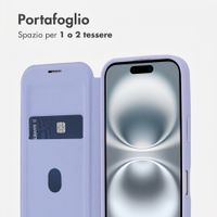 imoshion Bookcase trasparente con MagSafe Apple iPhone 16 - Lilla