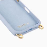 Selencia Rivièra MagSafe Backcover met afneembare haakjes Apple iPhone 17 Pro Max - Powder Blue