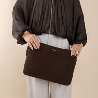 Selencia Cover laptop teddy 15-16 pollici - Choco Brown