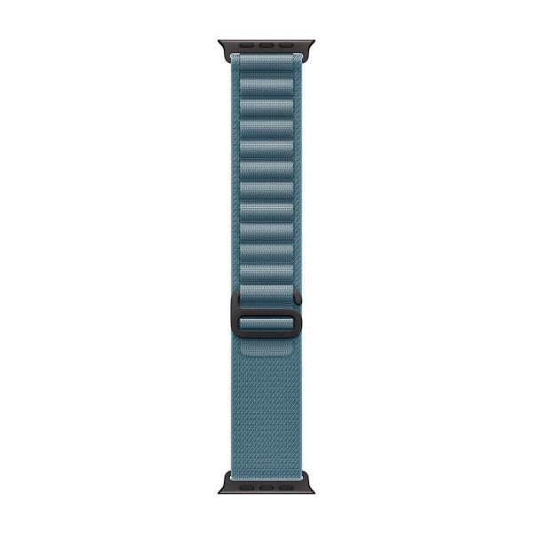 Apple Cinturino Alpine Loop Apple Watch | 44/45/46/49 mm - Taglia S - Light Blue / Black Titanium