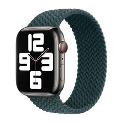 Apple Cinturino Solo intrecciato Apple Watch | 44/45/46/49 mm - Taglia 8 - Rainforest