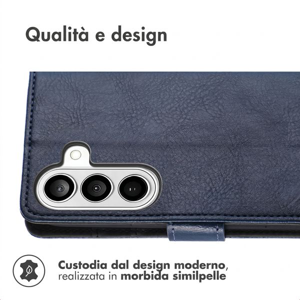 imoshion Cover a libro di Lusso Samsung Galaxy A27 (5G) - Blu scuro