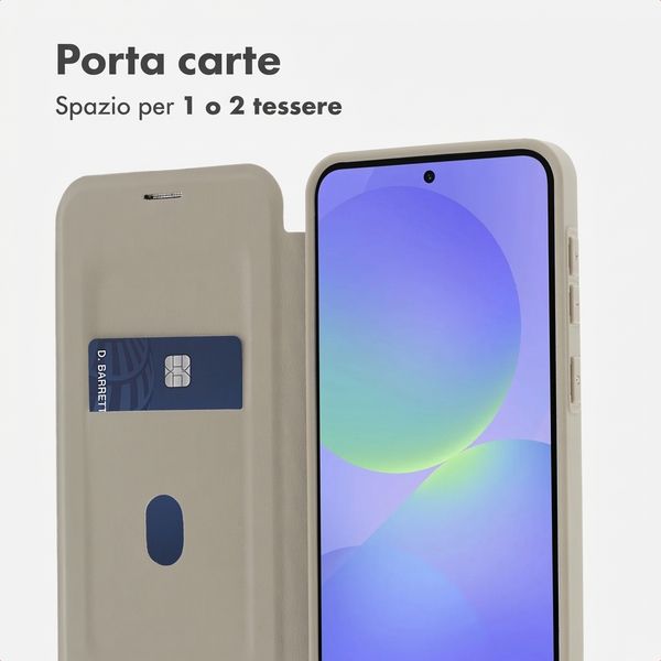 imoshion Bookcase trasparente con MagSafe Samsung Galaxy A37 (5G) - Beige