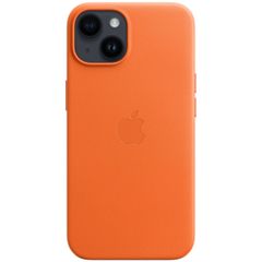Apple Cover Posteriore in Pelle con MagSafe Apple iPhone 14 - Orange