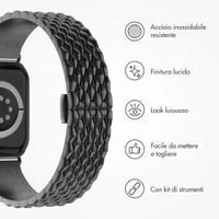 Selencia Cinturino Drago in acciaio Apple Watch | 38/40/41/42 mm - Nero
