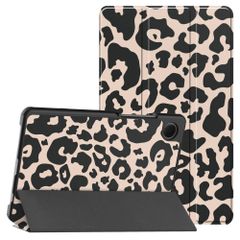 imoshion Cover Trifold Design Samsung Galaxy Tab A11 / A9 8.7 pollici - Leopard