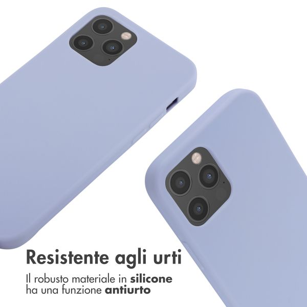 imoshion Cover in Silicone con Cordino Apple iPhone 12 (Pro) - Viola