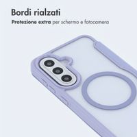 imoshion Bookcase trasparente con MagSafe Samsung Galaxy A57 (5G) - Lilla