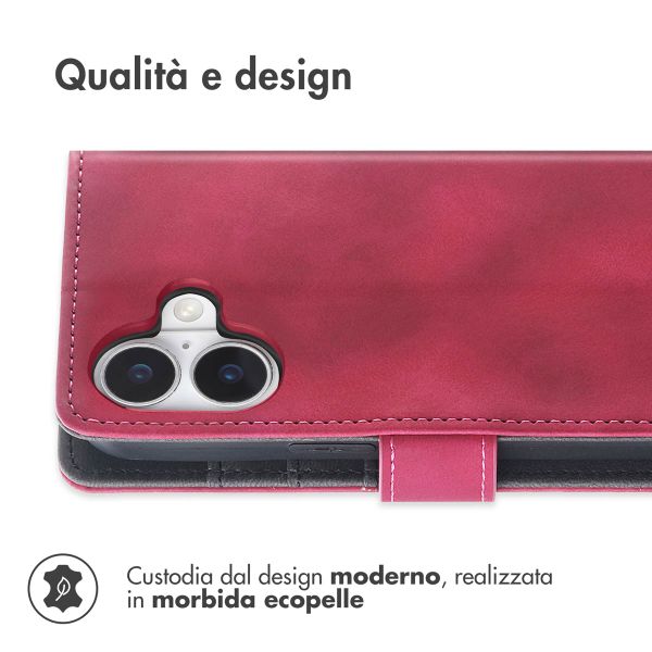 imoshion Cover a libro con Cordino Apple iPhone 17 - Rosso
