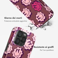 Selencia Cover posteriore Vivid con MagSafe Apple iPhone 15 Pro - Wavy Smiley Pink