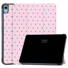 imoshion Cover Trifold Design Apple iPad 11 (2025) 11 pollici A16 / iPad 10 (2022) 10.9 pollici - Happy Dots