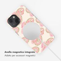 Selencia Cover posteriore Vivid con MagSafe Apple iPhone 13 - Paisley Blush